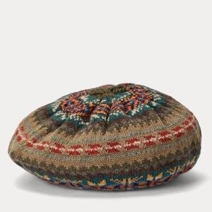 POLO RALPH LAUREN Girl's Fair-Isle Cotton Blend Beret